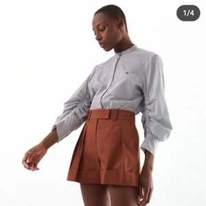 Judith & Charles "Tulip" top with balloon sleeves, size 2